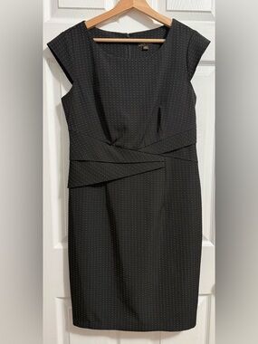 Vintage Black & White Weave Pencil Dress